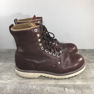 Field N Forest ML1169 Leather Work Hunting Steel Toe Crepe Sole Men’s Boots 13